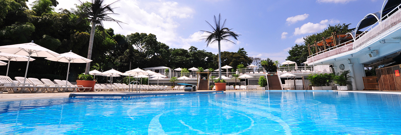 新大谷飯店/東京的飯店中最大的室外游泳池之一