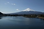 河口湖, 富士山